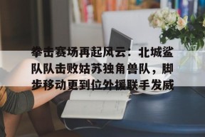 包含拳击赛场再起风云：北城鲨队队击败姑苏独角兽队，脚步移动更到位外援联手发威的词条九游娱乐